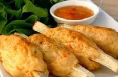 Món chạo mực bọc mía